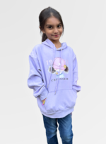 Oversized Graphic Purple Hoodie