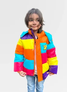 Multi Colour Puffer Jacket