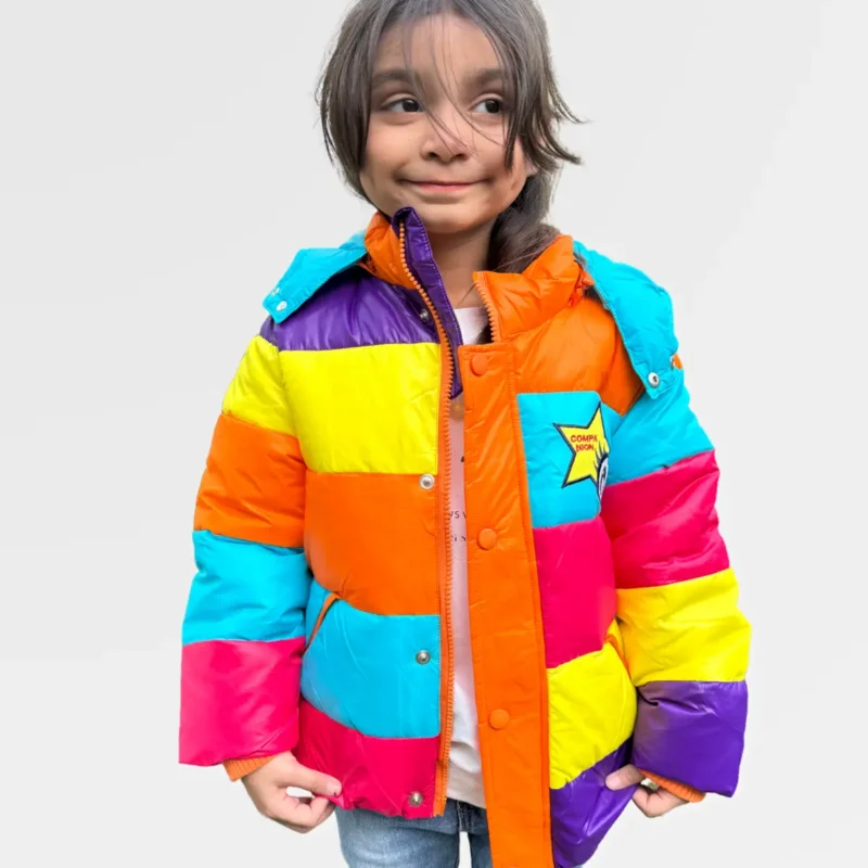 Multi Colour Puffer Jacket