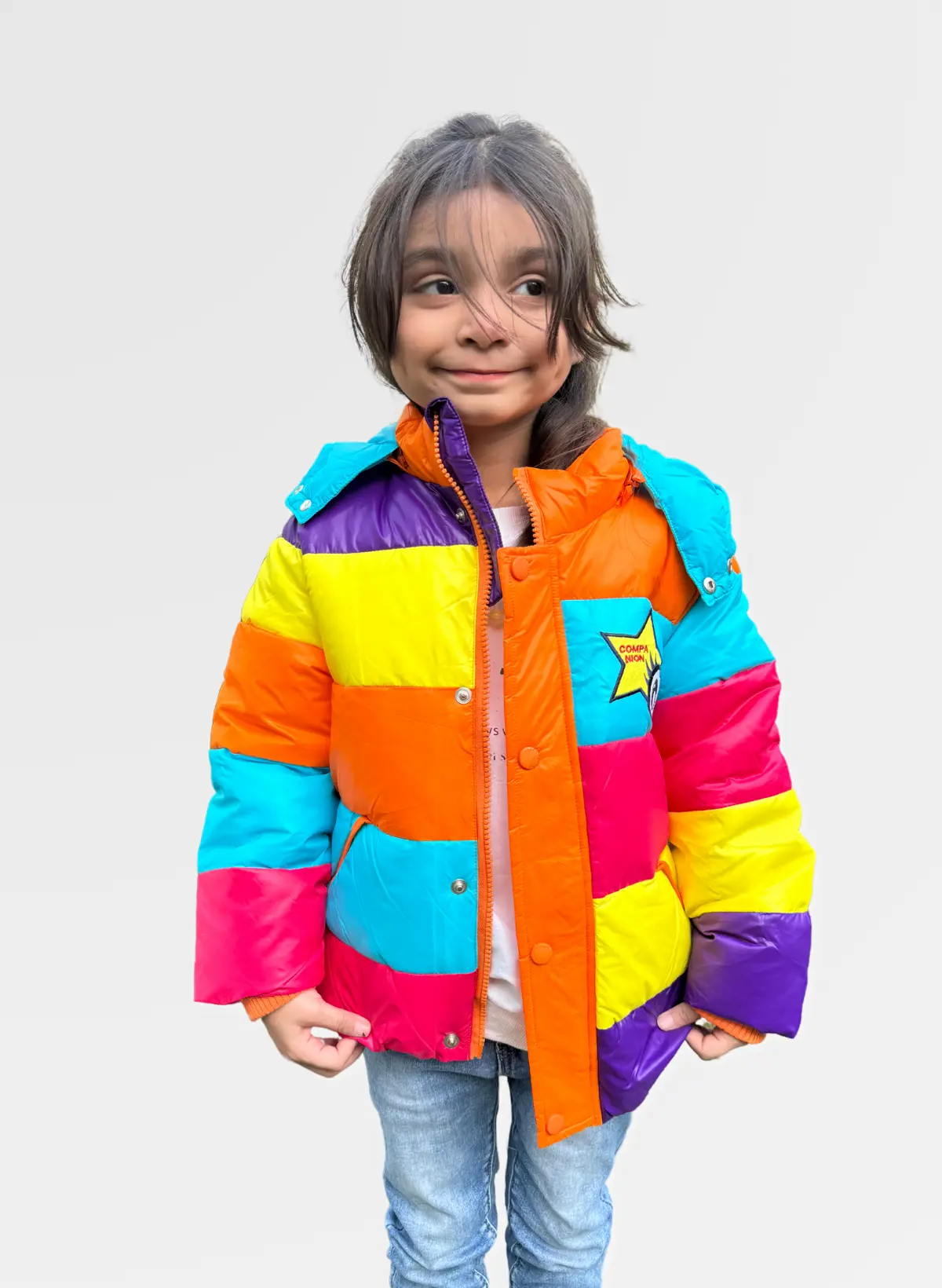 Multi Colour Puffer Jacket