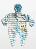 Soft Baby Romper Bunny Stripes