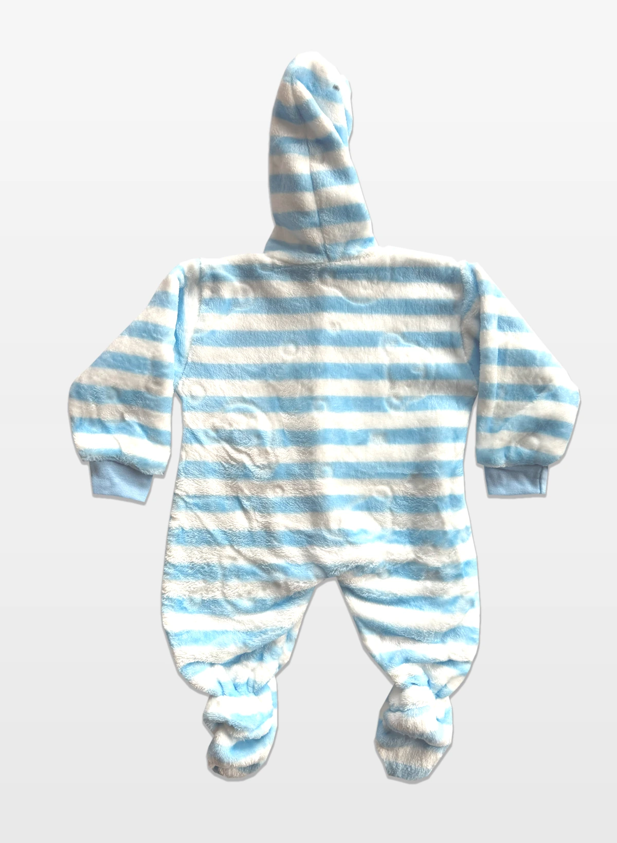 Soft Baby Romper Bunny Stripes